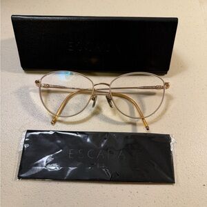 Escada Gold Frame Glasses